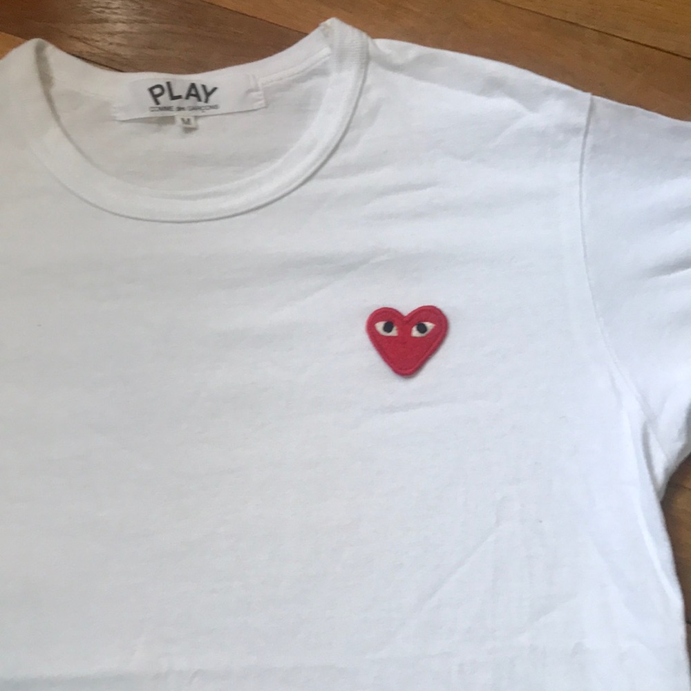 Comme des garçons white t-shirt inspired